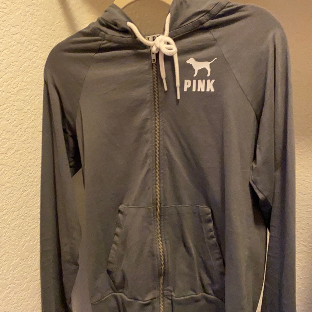 Grey zip up